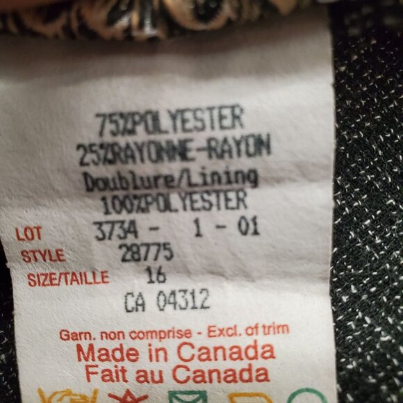 Vintage Jessica Patterned Midi A-line Skirt - Picture 9 of 10